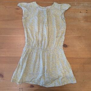 Floral Yellow and White Dress